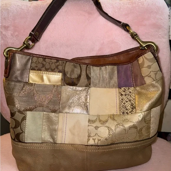 Coach Multicolor Patchwork Shoulder Bag - Picture 2 of 4